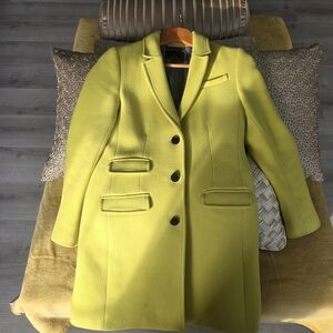 Banana Republic Vibrant Yellow Pea Coat